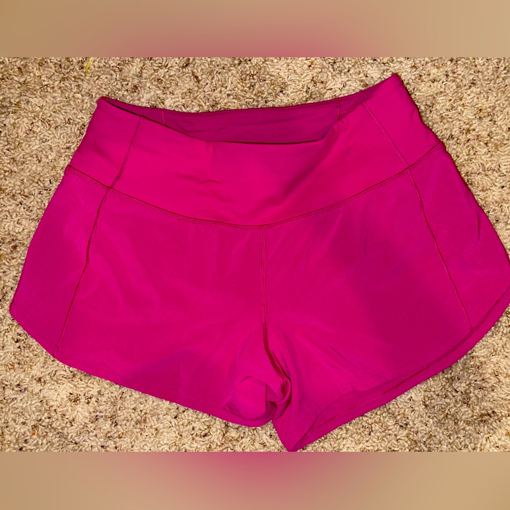 Size 4 Lululemon Ripened Raspberry 4” Speed Up Mi… - image 1